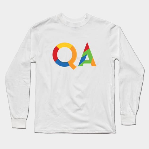 QA Long Sleeve T-Shirt by LanaBilous24